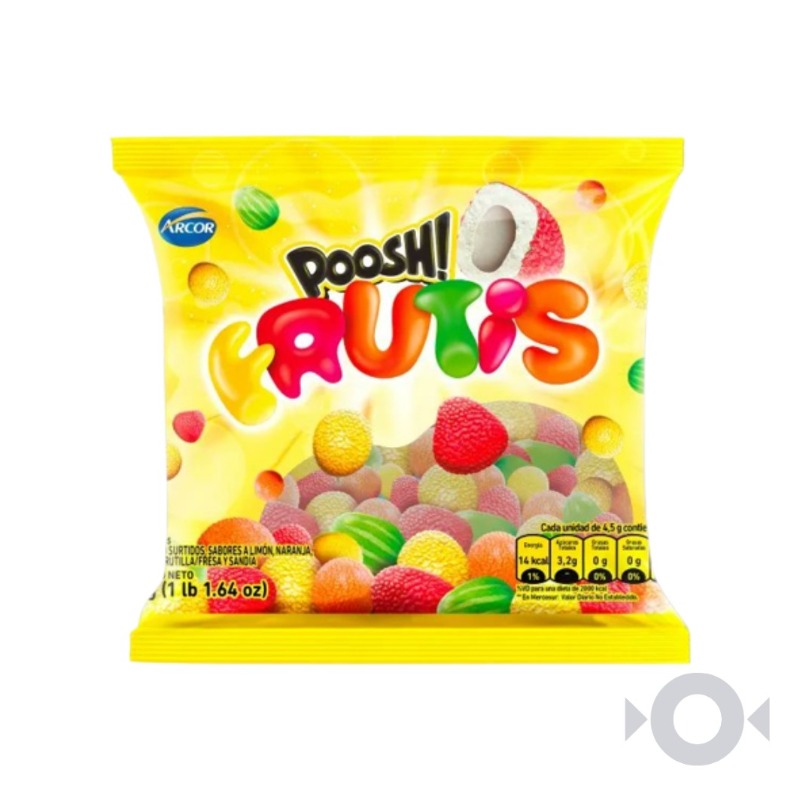 Chicles Poosh Frutis Xkg