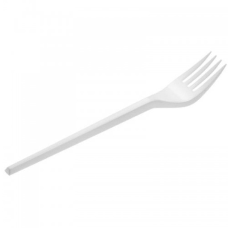 Tenedor Plastico Descartable X 100 Unidades