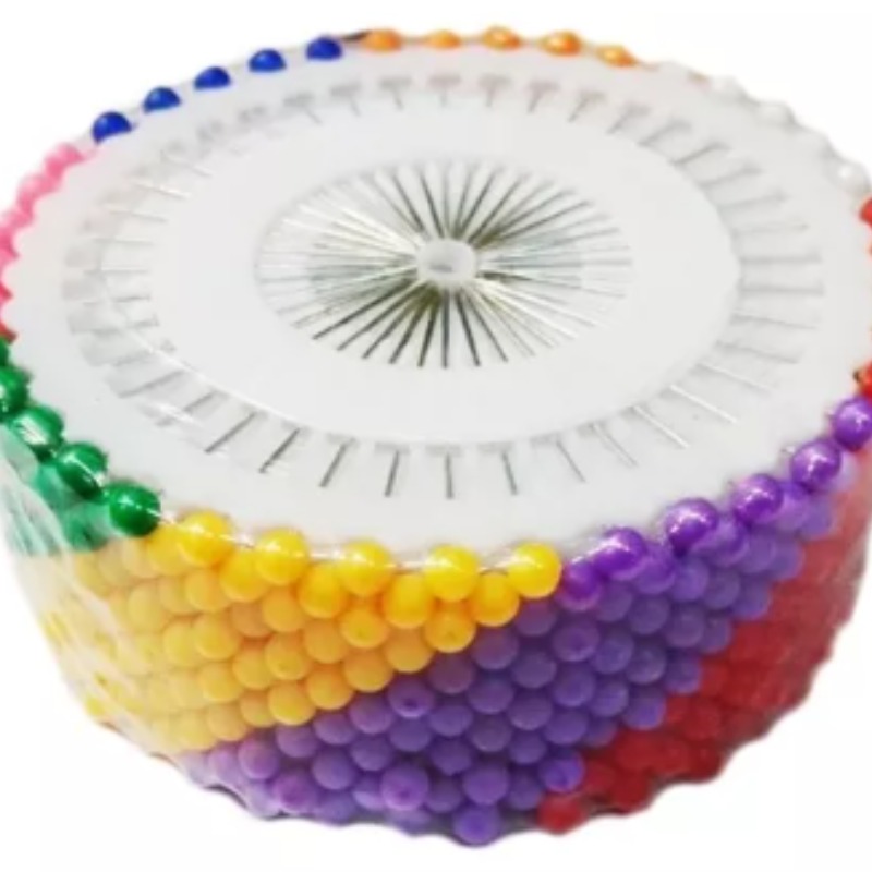 Alfiler Cabeza Color Ruedita De 40 Alfileres
