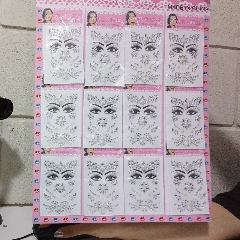 Strass Autoadhesivo Para Rostro Mini