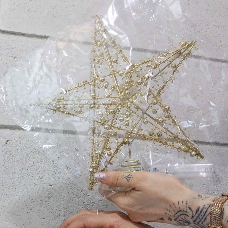 Puntal Estrella De Metal Luminosa 