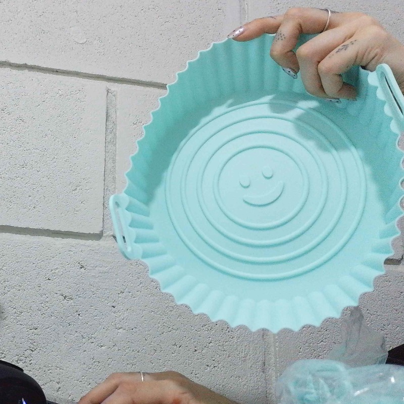 Molde Silicona Redondo Para Freidora De Aire