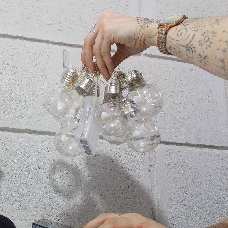 Guirnld Luces Foco Grande 3 M 