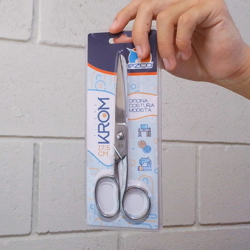 Tijera Ezco Krom Metalica 17cm