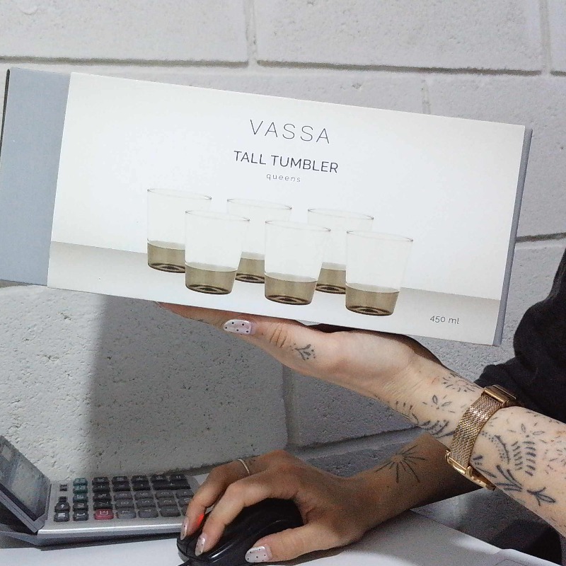 Vaso Alto Queen 450ml Vassa X Unidad 