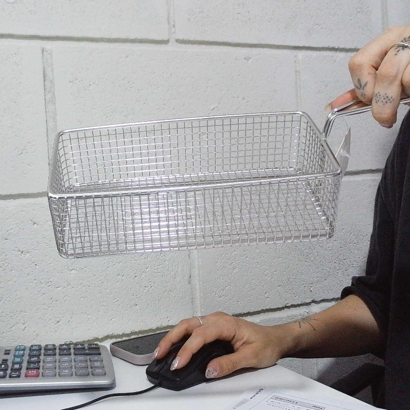 Colador Acero Con Mango 30x10x6