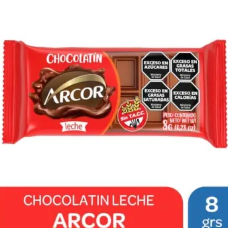 Chocolatin Arcor Blanco/negro 20 Unidades