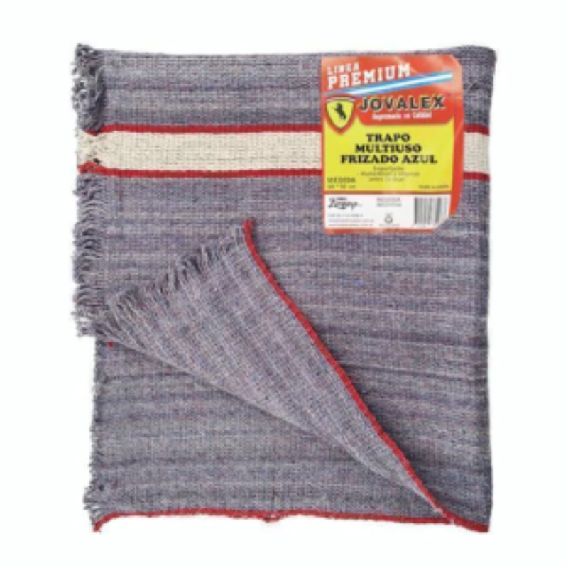 Trapo Multiuso Frizado Azul 50x60