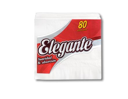 Servilleta Blanca 33x33 X 80 Unidades Elegante