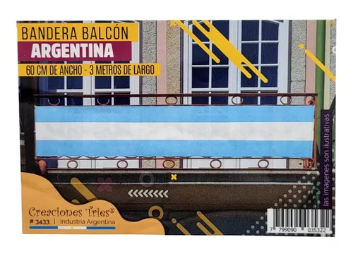 Bandera Balcon Friselina Argentina 